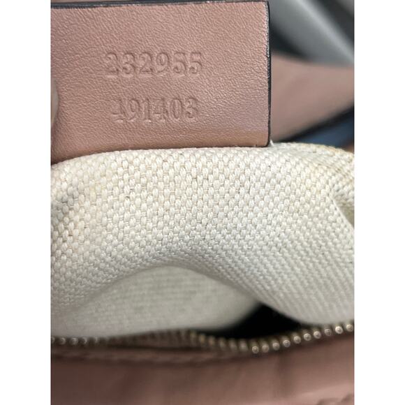 Gucci Sukey Guccissima Leather Hobo Bag Blush Pink 232955 Authentic Italy - Picture 6 of 16